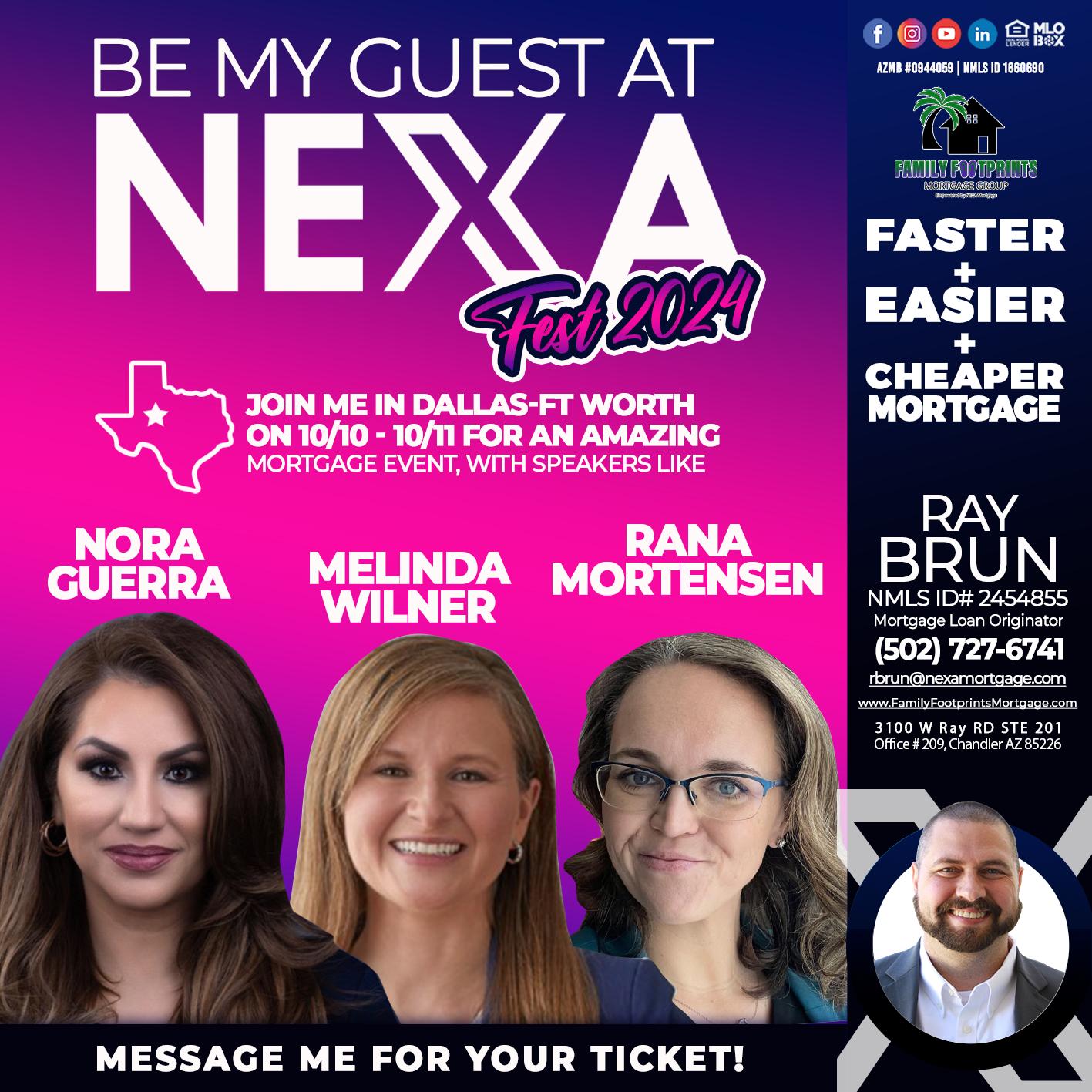 BE MY GUEST - Ray Brun -Mortgage Loan Originator