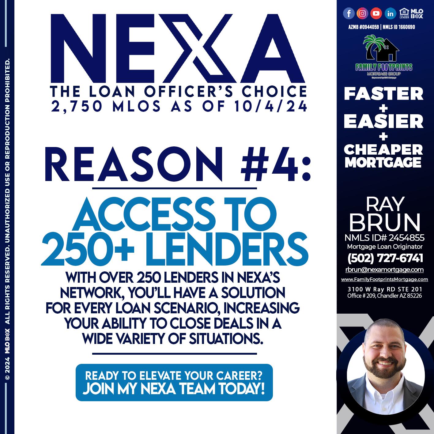 the loan officer choice reason 4 - Ray Brun -Mortgage Loan Originator