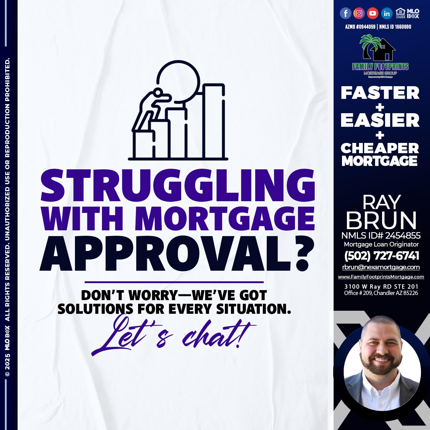 STRUGLING - Ray Brun -Mortgage Loan Originator