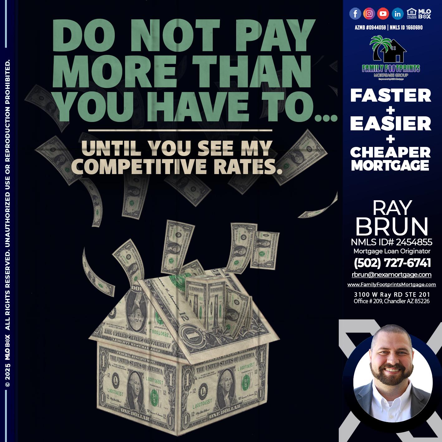 DO NOT PAY - Ray Brun -Mortgage Loan Originator