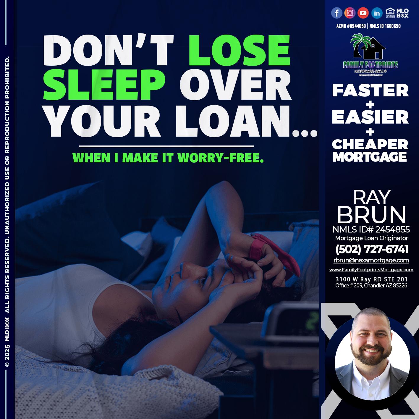 DONT LOSE - Ray Brun -Mortgage Loan Originator