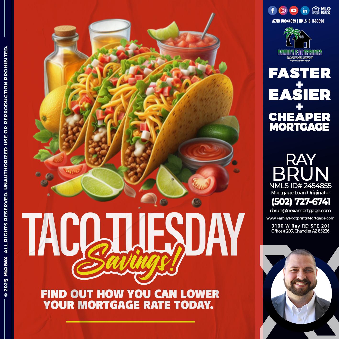 TACO TUESDAY - Ray Brun -Mortgage Loan Originator