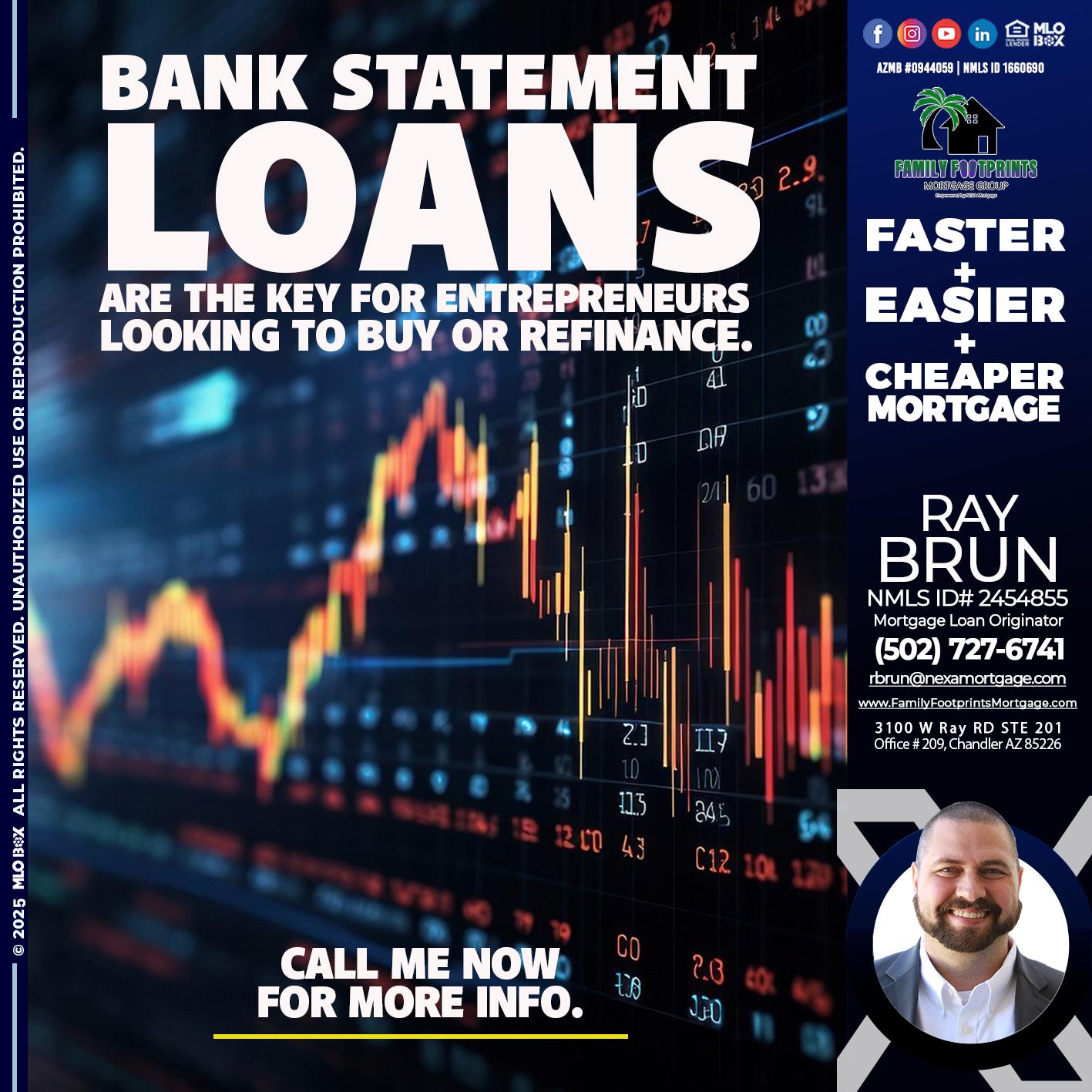 BANK STATEMENT - Ray Brun -Mortgage Loan Originator