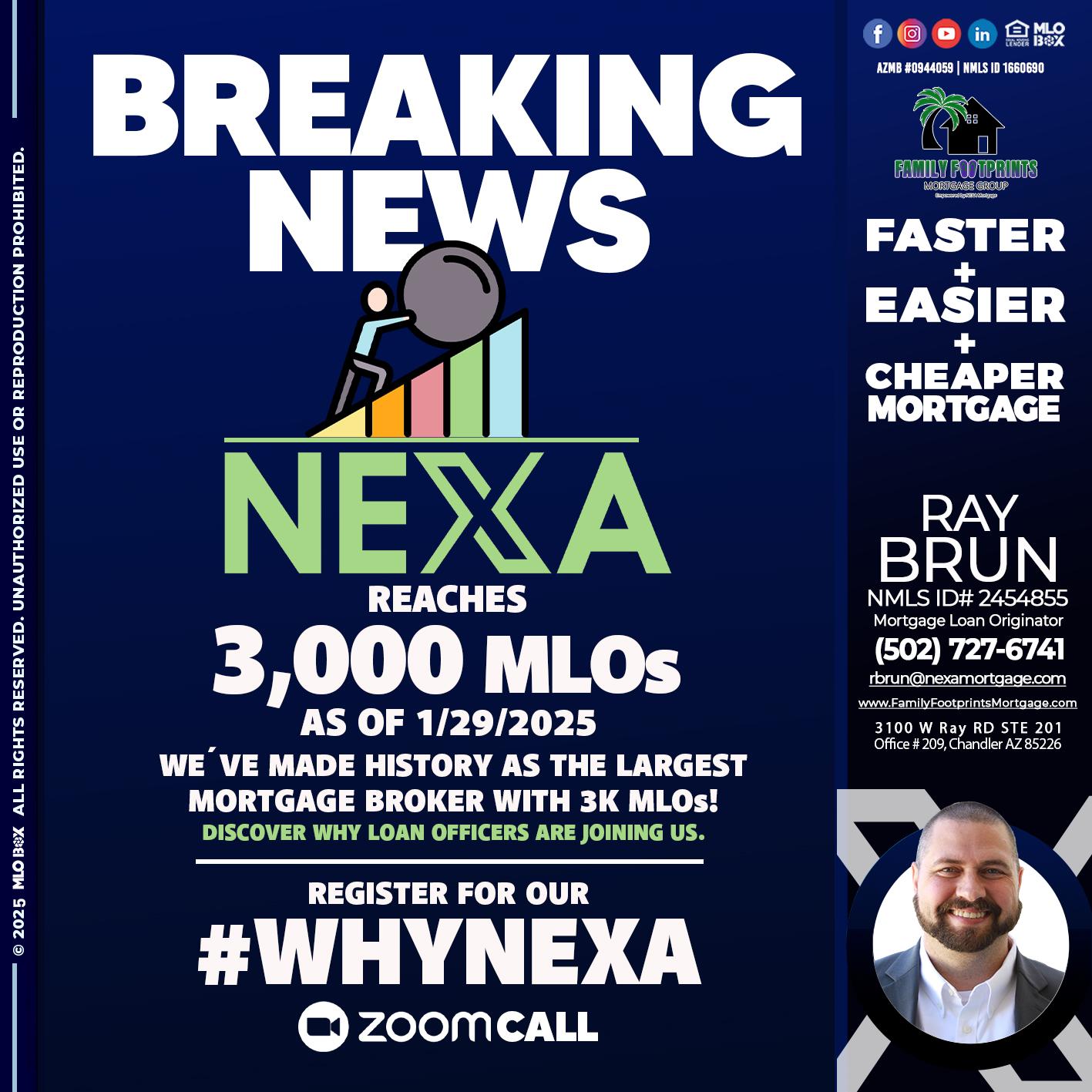 BREAKING NEWS - Ray Brun -Mortgage Loan Originator