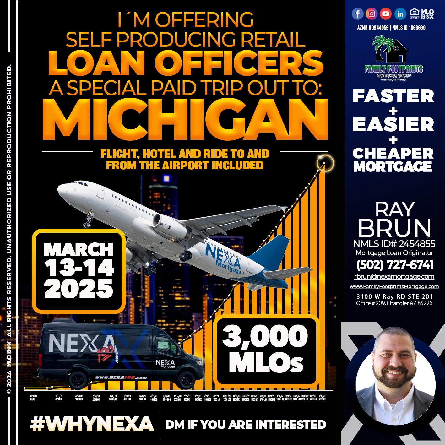 MICHIGAN TRIP - Ray Brun -Mortgage Loan Originator