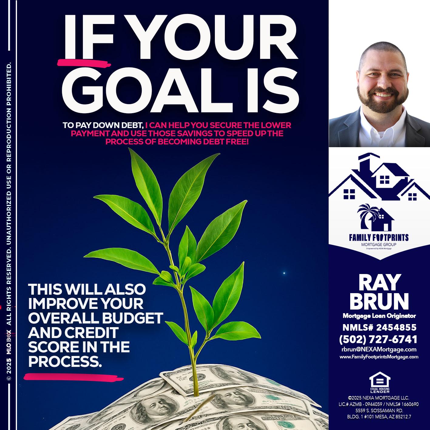 if your goal is - Ray Brun -Mortgage Loan Originator