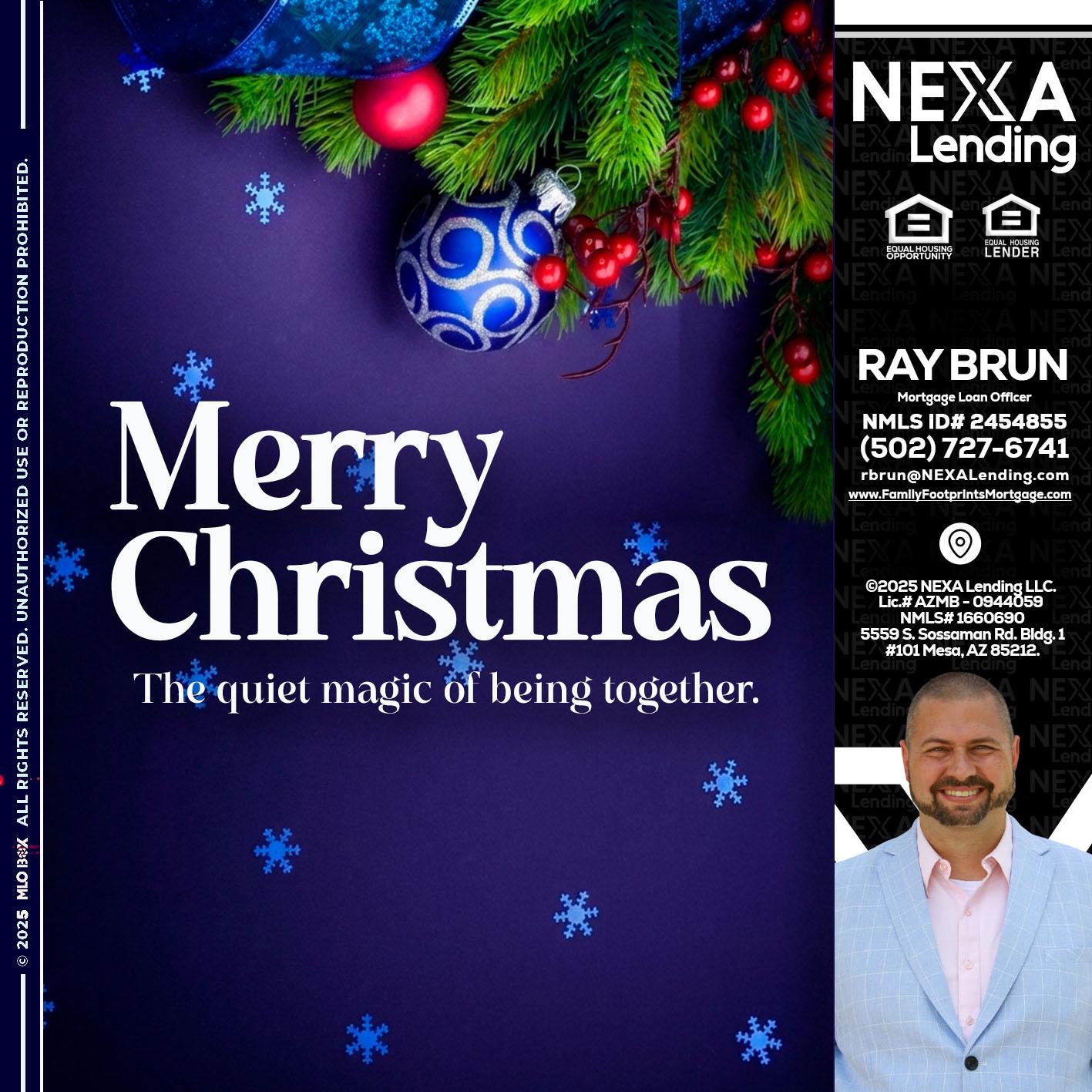 merry christmas - Ray Brun -Mortgage Loan Originator