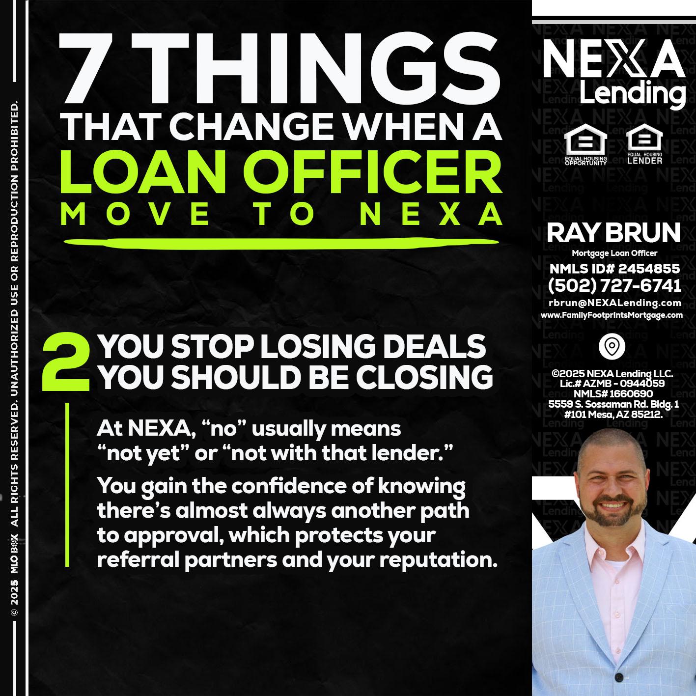 7 THINGS (2) - Ray Brun -Mortgage Loan Originator
