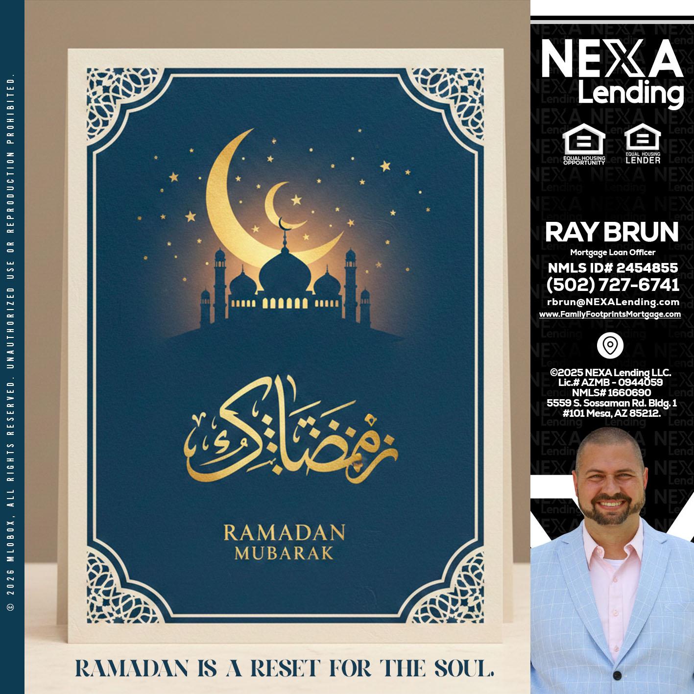 HAPPY RAMADAN - Ray Brun -Mortgage Loan Originator