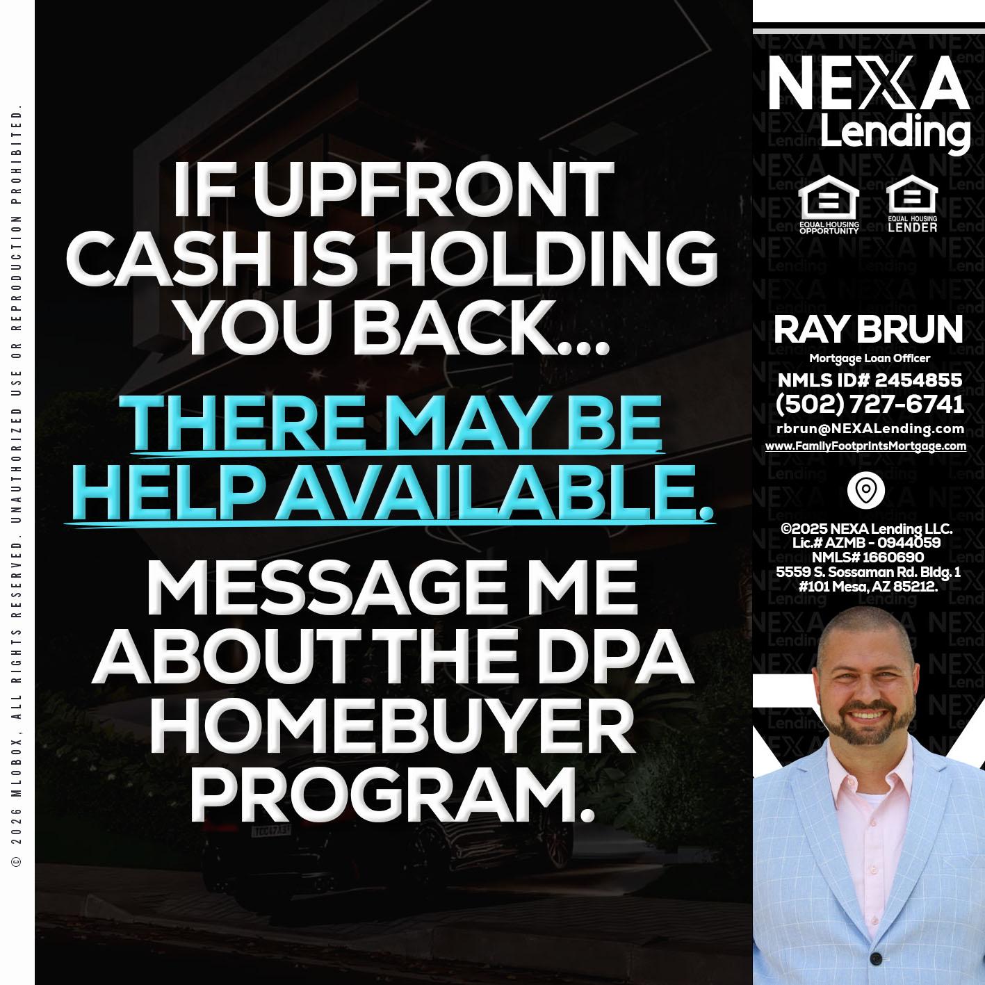 IF UPFRONT - Ray Brun -Mortgage Loan Originator