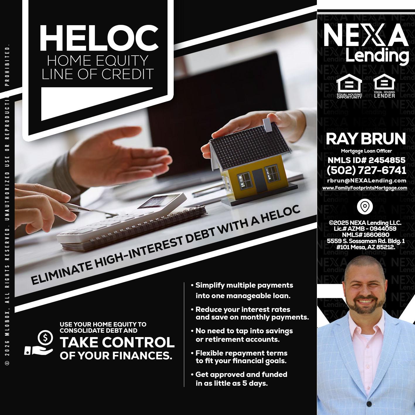 HELOC - Ray Brun -Mortgage Loan Originator
