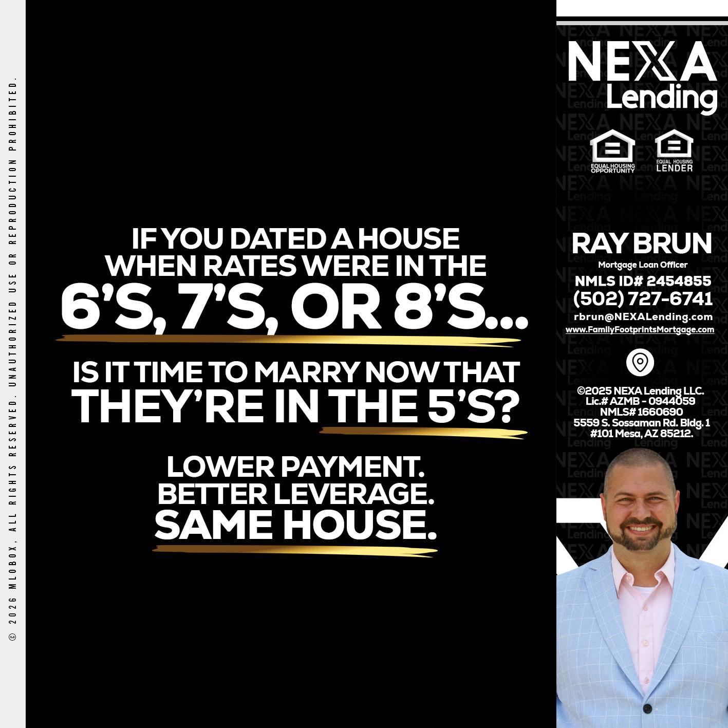 if you dated a house - Ray Brun -Mortgage Loan Originator