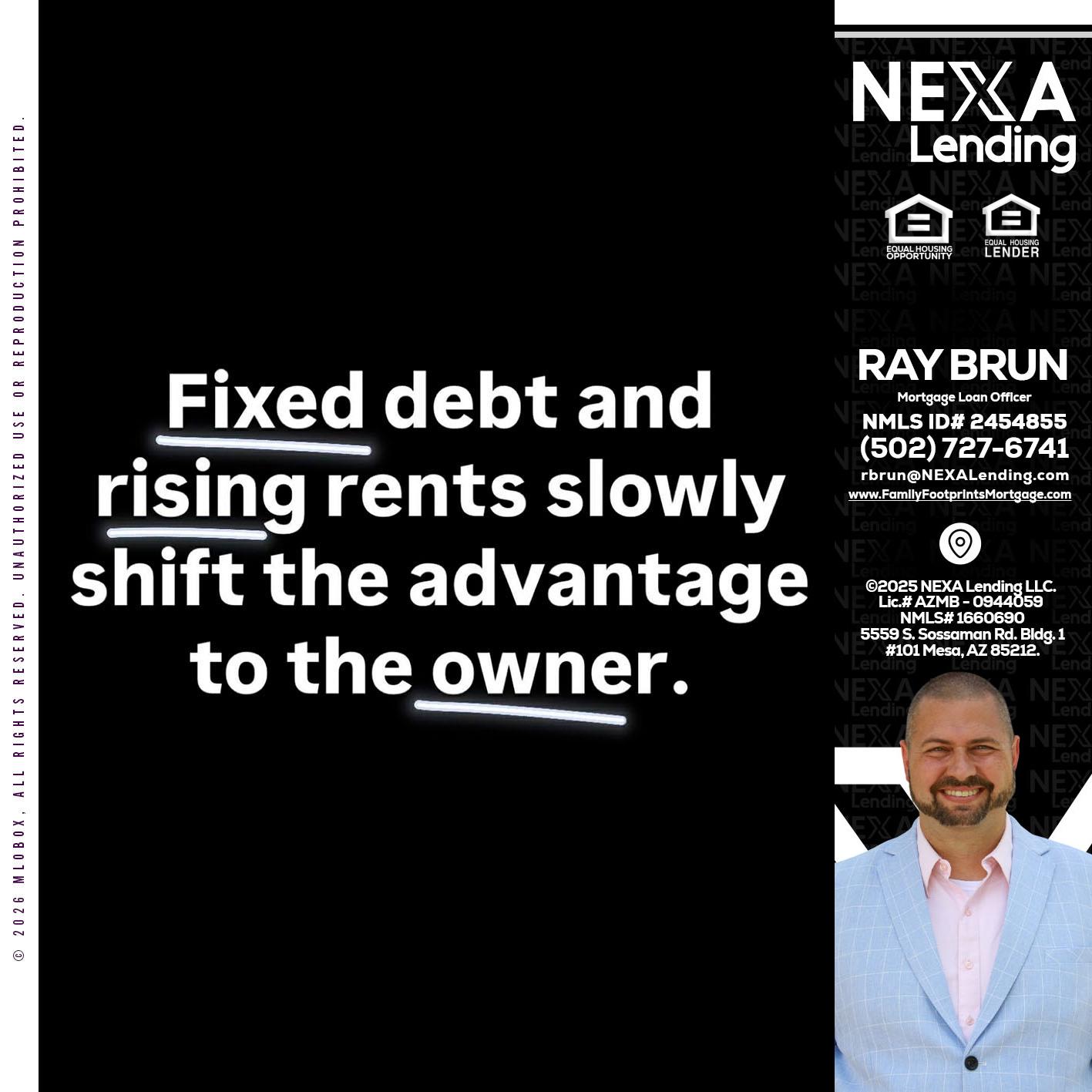 FIXED DEBT - Ray Brun -Mortgage Loan Originator