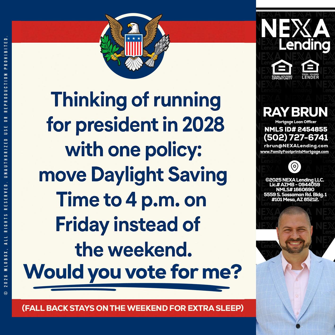 THINKING OF RUNING - Ray Brun -Mortgage Loan Originator