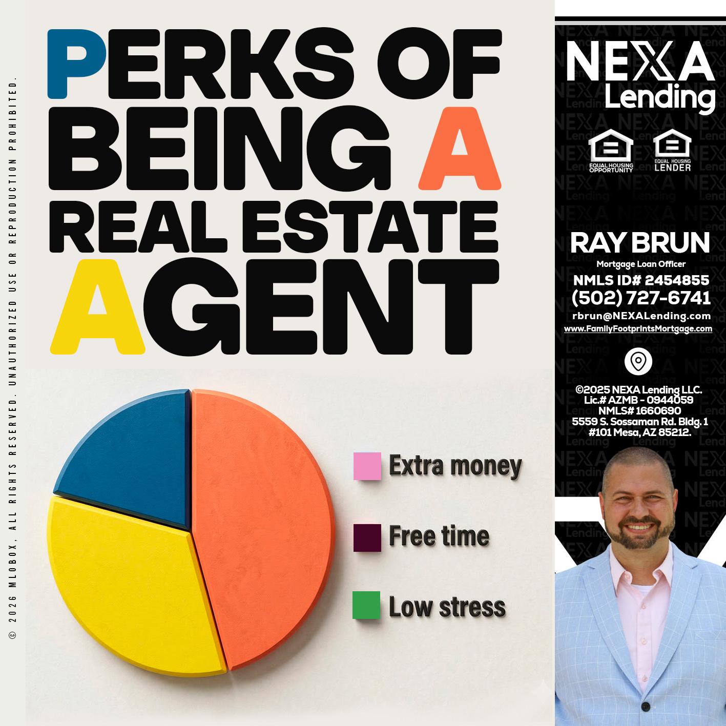 PERKS OF BEING - Ray Brun -Mortgage Loan Originator