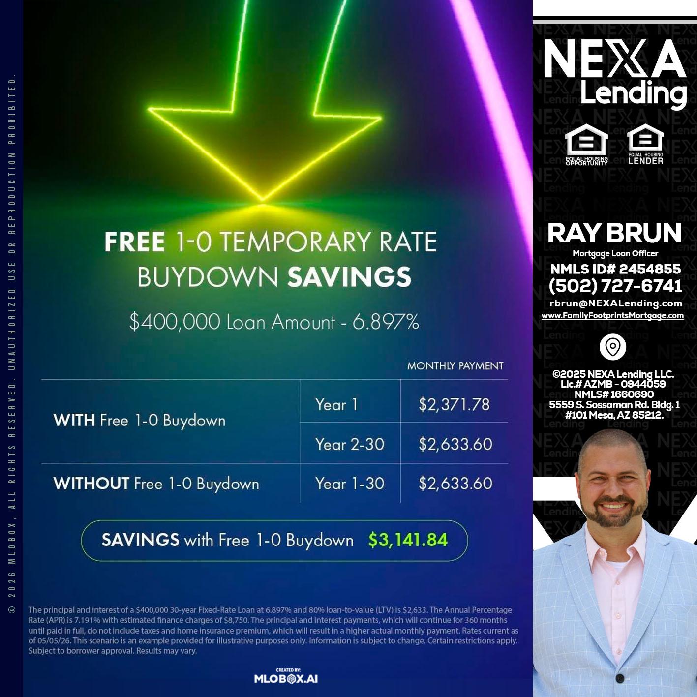 BUYDOWN - Ray Brun -Mortgage Loan Originator