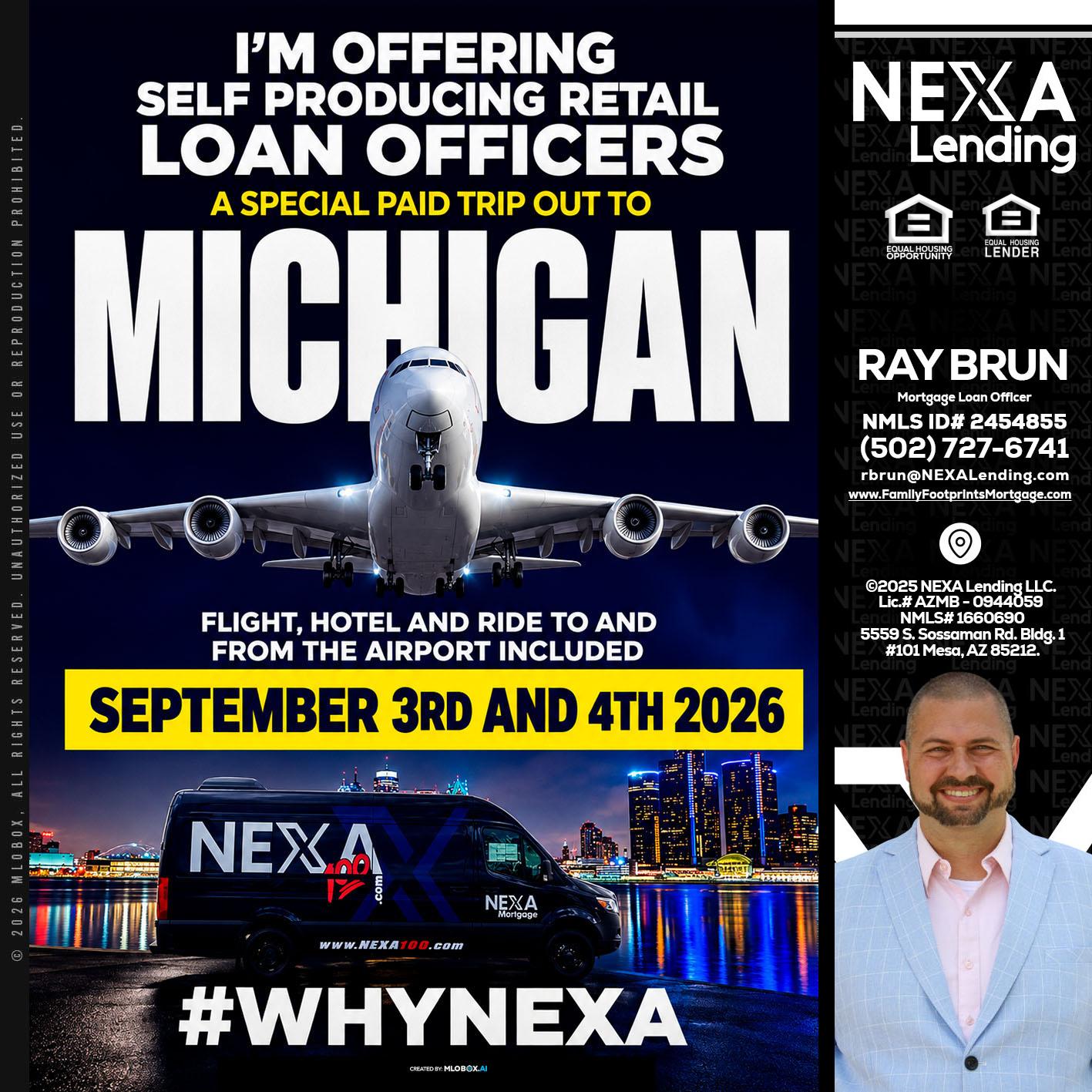 MICHIGAN - Ray Brun -Mortgage Loan Originator